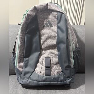 Adidas Heather Gray and Charcoal Backpack